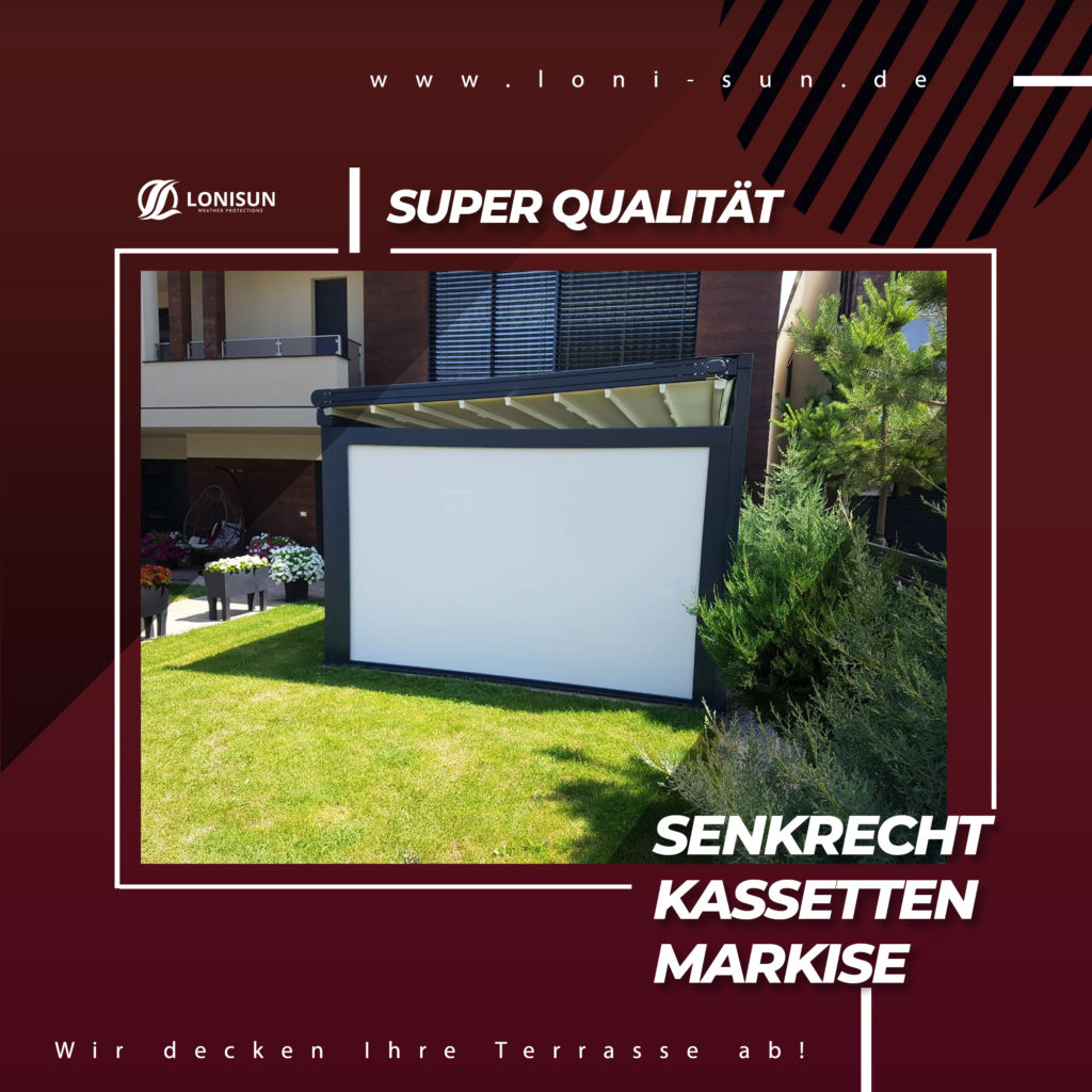 Senkrecht Kasetten Markise